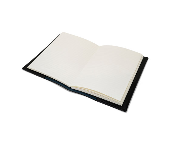Notebook black and blue leather | Quaderni | August Sandgren A/S