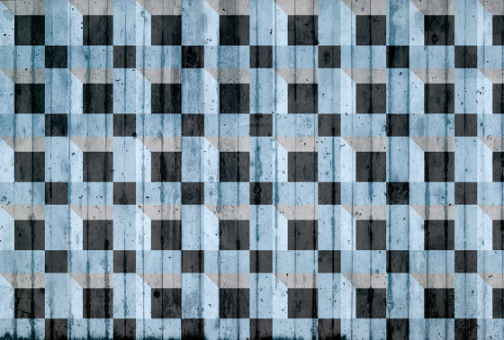 Atelier 47| Tapete | Digitaldruck DD117025 Squares3D2 | Wandbeläge / Tapeten | Architects Paper