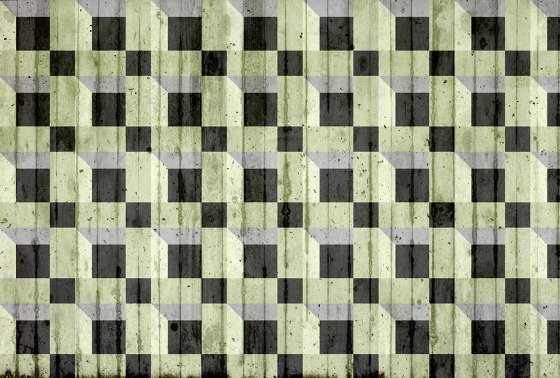 Atelier 47| Tapete | Digitaldruck DD117030 Squares3D3 | Wandbeläge / Tapeten | Architects Paper