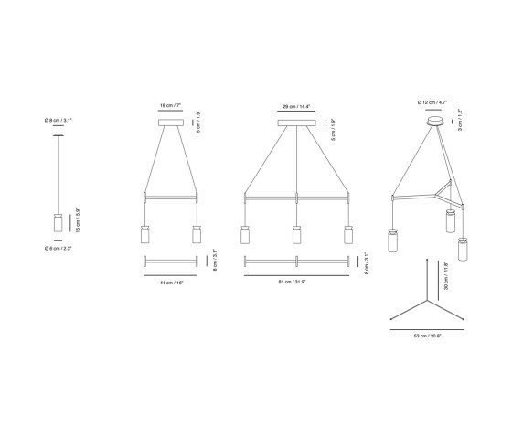 Triana | Suspension lamp | Lampade sospensione | Carpyen