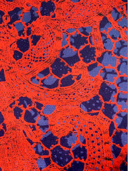 Viroflay col. 201 red/blue | Tessuti decorative | Jakob Schlaepfer