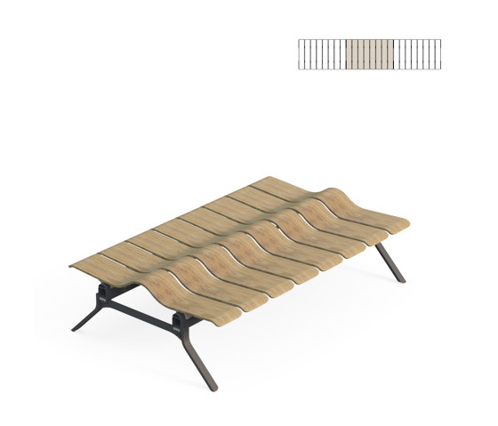 Ascent Double Bench 200 | Benches | Green Furniture Concept