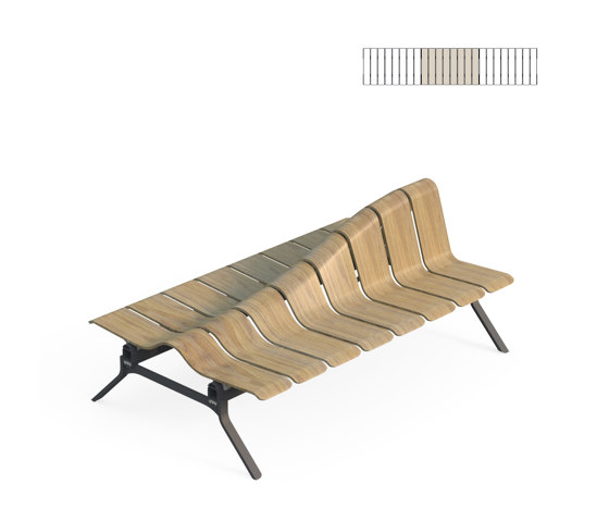 Ascent Double Rise | Benches | Green Furniture Concept