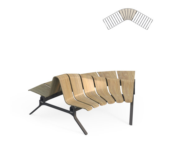 Ascent Double Rise L 60º | Sitzbänke | Green Furniture Concept
