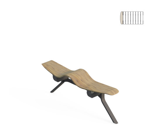 Ascent Double Bench Endpiece | Sitzbänke | Green Furniture Concept