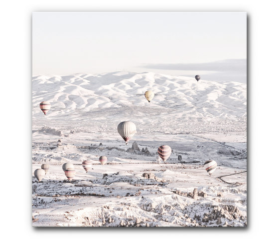 Sound Absorbing Acoustic Frame Motif Winter Balloons | Oggetti fonoassorbenti | Akustikbild-Manufaktur