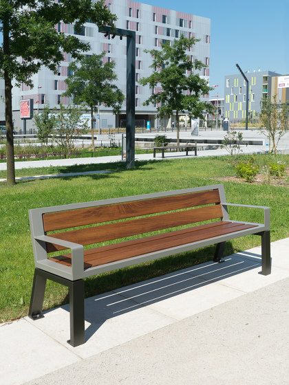 Zéo Bench | Sitzbänke | Univers et Cité - Mobilier urbain