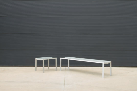 Harpo Aluminio Bench without backrest | Benches | Urbidermis