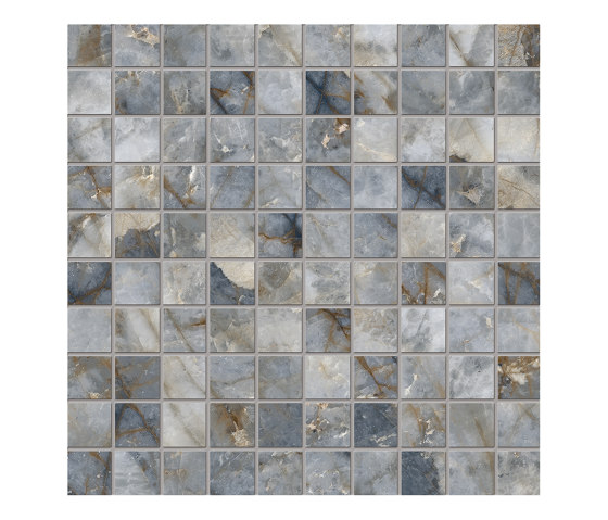 Tele di Marmo Revolution Decori Blu Ande Mosaico 3x3 | Mosaicos de cerámica | EMILGROUP