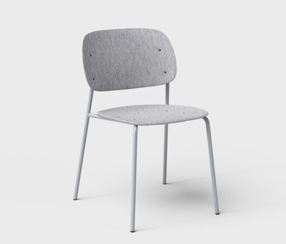 Hale PET Felt Stack Chair | Sillas | De Vorm
