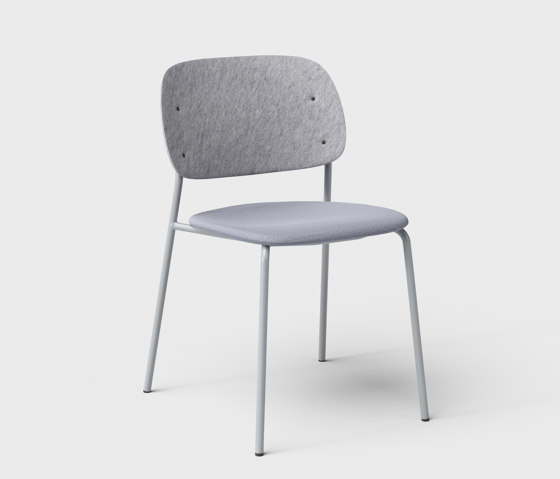 Hale PET Felt Stack Chair Upholstered | Sedie | De Vorm