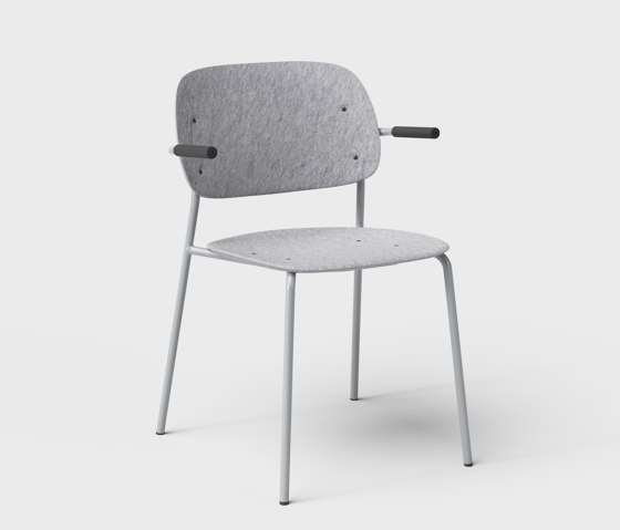 Hale PET Felt Stack Chair Armrests | Sedie | De Vorm