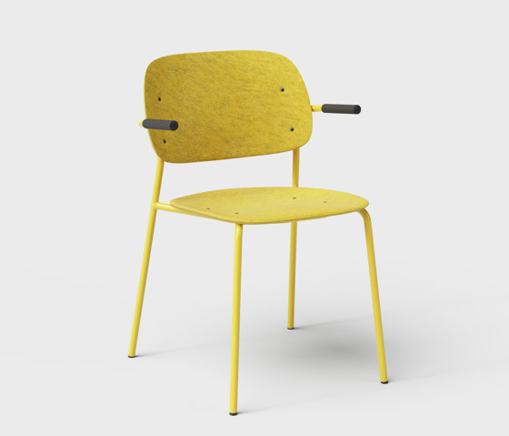 Hale PET Felt Stack Chair Armrests | Sedie | De Vorm