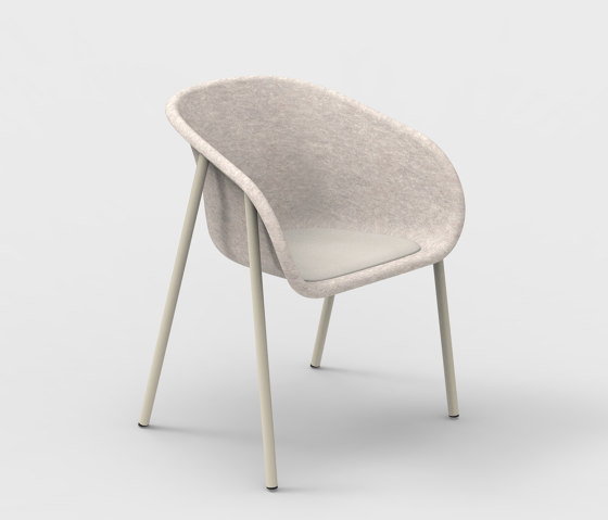 LJ 1 PET Felt Armchair Upholstered by De Vorm | Chairs