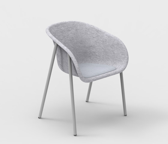 LJ 1 PET Felt Armchair Upholstered | Stühle | De Vorm
