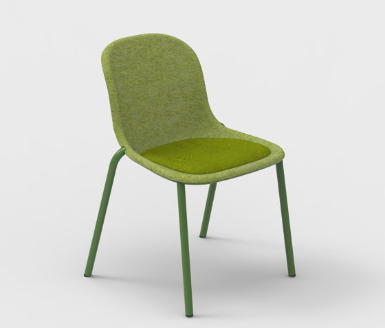 LJ 2 PET Felt Stack Chair Upholstered | Chairs | De Vorm