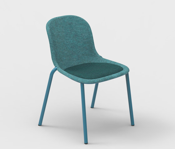 LJ 2 PET Felt Stack Chair Upholstered | Chaises | De Vorm