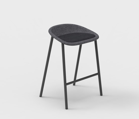 LJ 4 PET Felt Counter Stool Upholstered | Counter stools | De Vorm