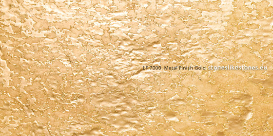 Thin slate LF 7000  Metal Finish Gold | Piallacci pareti | StoneslikeStones