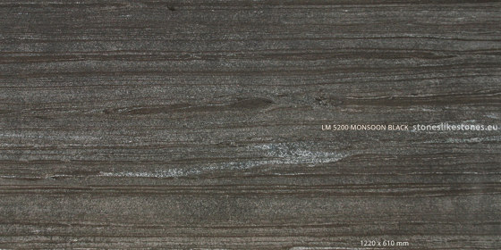 Dünnschiefer LM 5200 Monsoon Black | Wand Furniere | StoneslikeStones