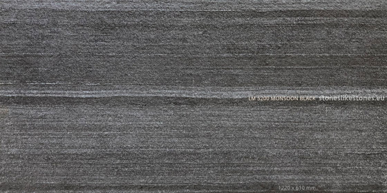 Thin slate LM 5200 Monsoon Black | Piallacci pareti | StoneslikeStones