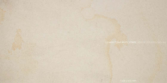 Thin slate LS 4400 Clear white Stripes Sandstone | Wall veneers | StoneslikeStones