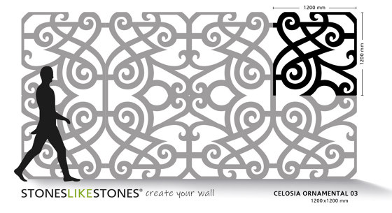 Celosias ORNAMENTAL 03 | Verbundwerkstoff Platten | StoneslikeStones