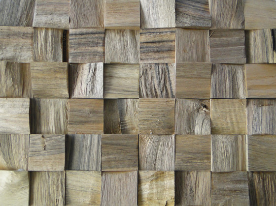 Mosaik wood Block Nut Split | Mosaicos de madera | StoneslikeStones
