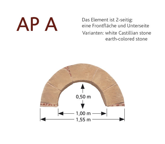 MSD artificial stone arcs AP-A | Piallacci pareti | StoneslikeStones
