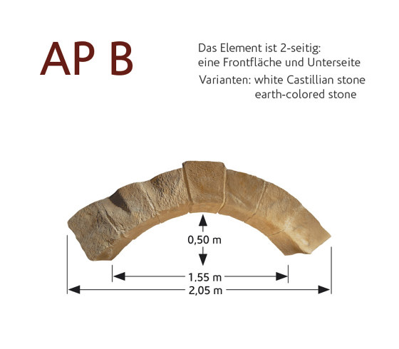 MSD artificial stone arcs AP-B | Chapas | StoneslikeStones
