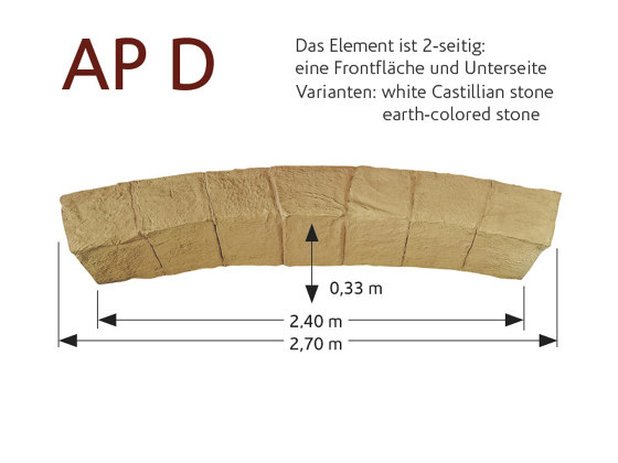 MSD artificial stone arcs AP-D | Placages | StoneslikeStones
