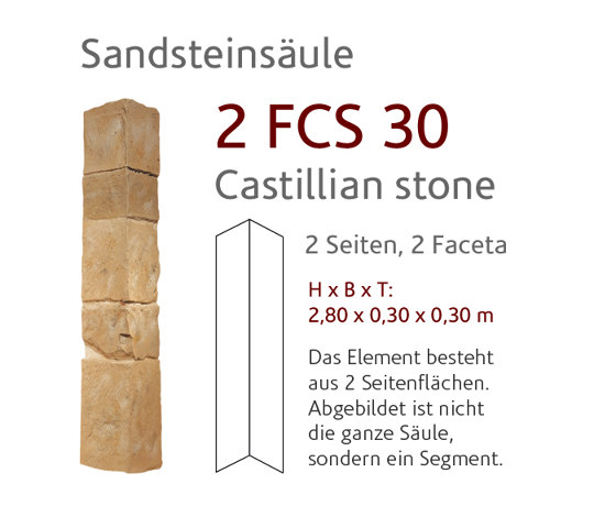 MSD 2-FCS-30 stone column | Piallacci pareti | StoneslikeStones