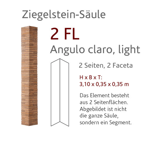 MSD 2-FL stone column Ladrillo | Wall veneers | StoneslikeStones