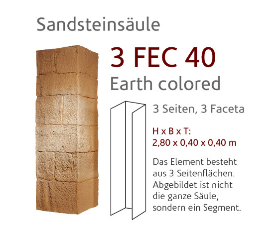 MSD 3-FEC-40 stone column | Chapas | StoneslikeStones