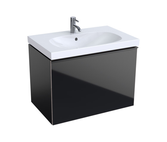 Acanto | washbasin cabinet black | Meubles sous-lavabo | Geberit