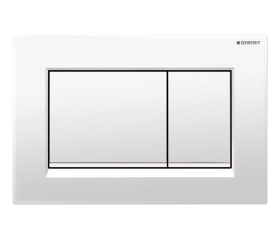 Actuator plates | Sigma30 white, tone-in-tone | Flushes | Geberit