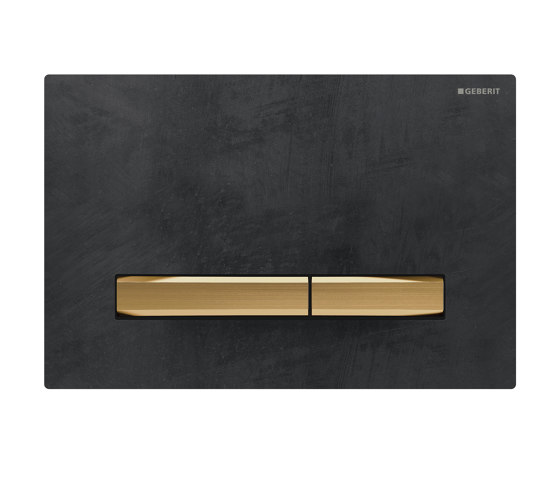 Actuator plates | Sigma50 mustang slate, brass | Rubinetteria WC | Geberit