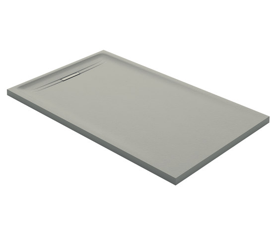 Floor-even shower solutions | shower surface Sestra grey | Shower trays | Geberit