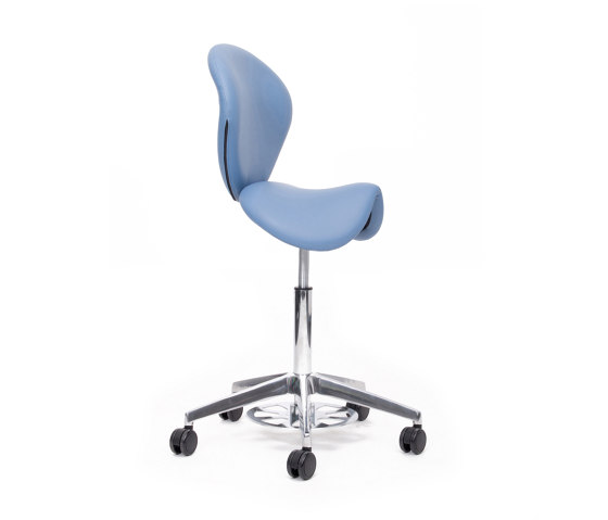 sella | Saddle chair with backrest and foot release | Swivel stools | lento