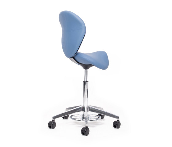 sella | Saddle chair with backrest and foot release | Swivel stools | lento