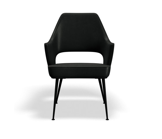 Dagmar Lounge - Black Leather | Stühle | Askman Design