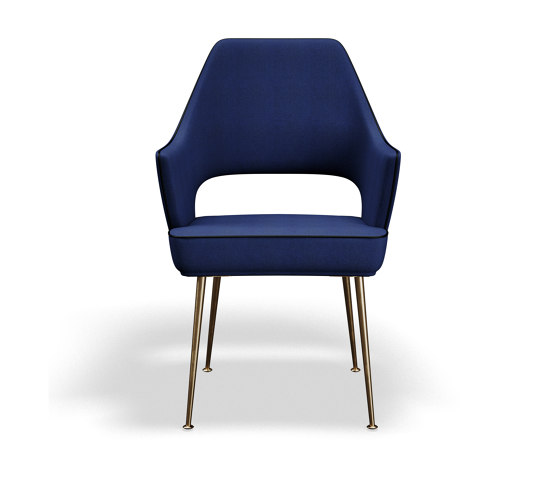 Dagmar Meeting Chair - Blue Fabric | Chairs | Askman Design