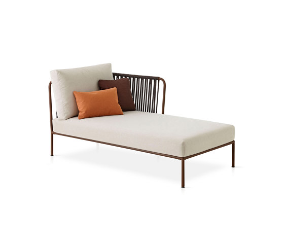 Nido Hand-woven right chaise longue module | Chaise longues | Expormim