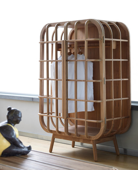 Milano Cage Cabinet - teak | Armoires | MARY&