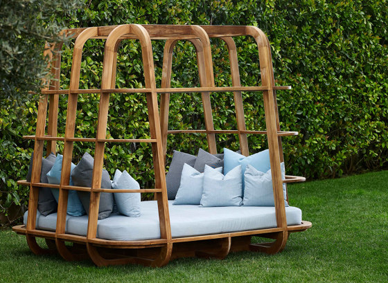 Milano Cage Daybed - teak | Lettini / Lounger | MARY&