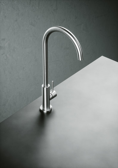 Kitchen Inox | Stainless steel AISI316L kitchen sink mixer with swivel spout. | Kitchen taps | Quadrodesign