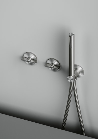 Valvola01 | Hydroprogressive mixer set for bath/shower with hand shower | Shower controls | Quadrodesign