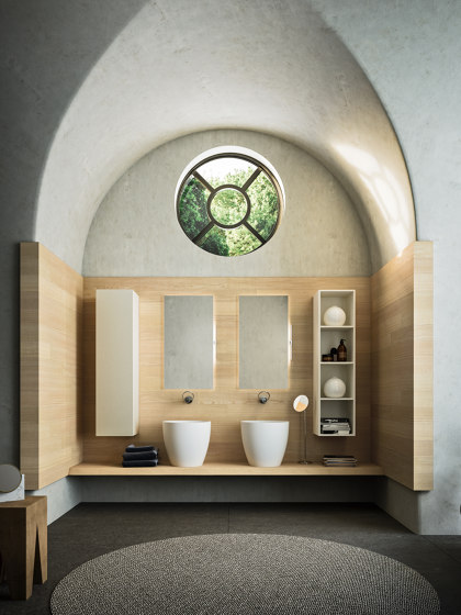 Bathroom project | L'essenziale Mantova | Étagères salle de bain | Itlas