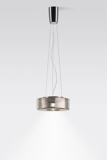 CURLING Suspension Rope | shade glass new silver | Suspended lights | serien.lighting