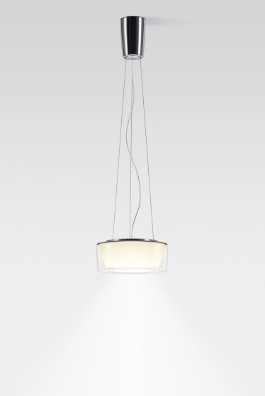 CURLING Suspension Rope | shade acrylic glass, reflector conical opal | Lampade sospensione | serien.lighting
